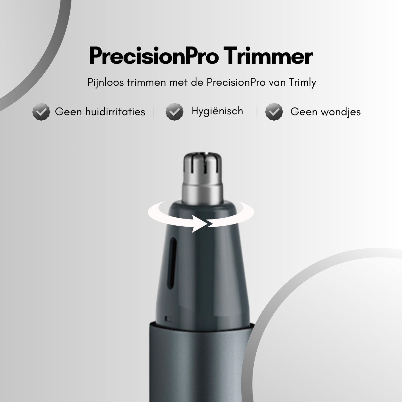 PrecisionPro neus en oorhaar wenkbrauw trimmer van Trimly pijnloos neustrimmen